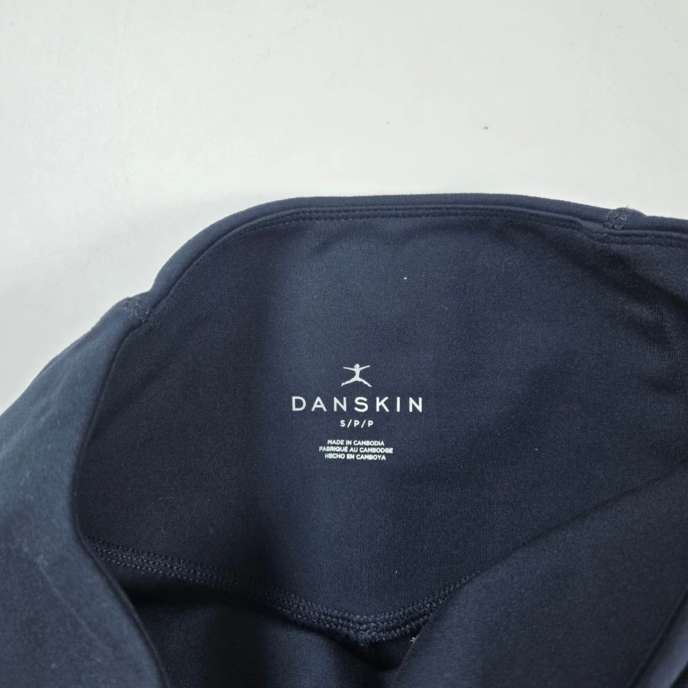 Danskin Leggings Womens‎ Small Navy Blue High Waisted Athletic Yoga Pants Active